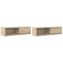 Muebles de TV 2uds Roble Sonoma 100x31x25,5cm Madera ingeniería von , TV-Möbel - Ref: Foro24-861477, Preis: 89,69 €, Rabatt: %