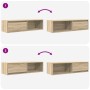 Muebles de TV 2uds Roble Sonoma 100x31x25,5cm Madera ingeniería von , TV-Möbel - Ref: Foro24-861477, Preis: 89,69 €, Rabatt: %