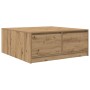 Mesa de centro con cajones roble artesanal 100x100x40 cm by , Coffee table - Ref: Foro24-3328407, Price: 169,74 €, Discount: %