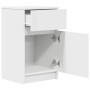 Mesita de noche madera contrachapada blanco 39x35x65 cm by , Nightstands - Ref: Foro24-861319, Price: 52,53 €, Discount: %