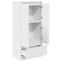 Armario con cajón blanco 55,5x34x119,5 cm Madera de ingeniería von , Sideboards - Ref: Foro24-861643, Preis: 98,07 €, Rabatt: %