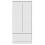 Armario con cajón blanco 55,5x34x119,5 cm Madera de ingeniería von , Sideboards - Ref: Foro24-861643, Preis: 98,07 €, Rabatt: %