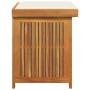 Cojines para exterior 60x50x61 cm madera maciza acacia von , Aufbewahrungsboxen für den Außenbereich - Ref: Foro24-4106473, P...