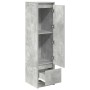 Aparador alto gris hormigón 29,5x34x119,5 cm madera ingeniería by , Sideboards - Ref: Foro24-861655, Price: 69,62 €, Discount: %