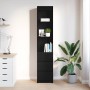 Aparador alto roble negro 37,5x35x180 cm madera de ingeniería by , Sideboards - Ref: Foro24-861662, Price: 102,10 €, Discount: %