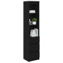 Aparador alto roble negro 37,5x35x180 cm madera de ingeniería by , Sideboards - Ref: Foro24-861662, Price: 102,10 €, Discount: %