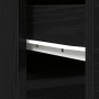 Aparador alto roble negro 37,5x35x180 cm madera de ingeniería by , Sideboards - Ref: Foro24-861662, Price: 102,10 €, Discount: %