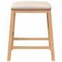 Sillas de bar con cojines 2 uds madera maciza caucho by , Kitchen stools - Ref: Foro24-4102578, Price: 106,96 €, Discount: %