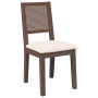 Sillas de comedor con cojines 2 uds madera maciza marrón caucho von , Essstühle - Ref: Foro24-4102476, Preis: 175,12 €, Rabat...
