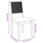 Sillas de comedor con cojines 2 uds madera maciza marrón caucho von , Essstühle - Ref: Foro24-4102476, Preis: 175,12 €, Rabat...