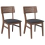 Sillas de comedor con cojines 2 uds madera maciza marrón caucho von , Essstühle - Ref: Foro24-4102462, Preis: 166,16 €, Rabat...