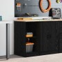Armario de almacenamiento para garaje negro 40x51x85 cm by , Armarios industriales - Ref: Foro24-860536, Price: 47,41 €, Disc...