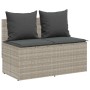 Set comedor de jardín 3 pzas cojines ratán sintético gris claro by , Garden sets - Ref: Foro24-4104186, Price: 258,93 €, Disc...