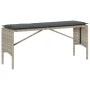 Set comedor de jardín 3 pzas cojines ratán sintético gris claro by , Garden sets - Ref: Foro24-4104186, Price: 258,93 €, Disc...