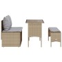 Set comedor de jardín 3 pzas con cojines ratán sintético beige von , Gartensets - Ref: Foro24-4104184, Preis: 274,21 €, Rabat...