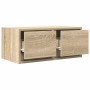 Mueble para TV madera contrachapada roble ahumado 60x31x25,5 cm de , Muebles TV - Ref: Foro24-861494, Precio: 47,52 €, Descue...