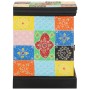 Mesilla de noche multicolor 40x35x45 cm madera maciza mango de , Mesitas de noche - Ref: Foro24-4017562, Precio: 97,38 €, Des...