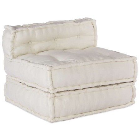 Puf modular crema 70x70x54 tela von , Kissen für Stühle und Sofas - Ref: Foro24-4019022, Preis: 132,66 €, Rabatt: %