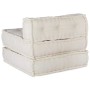 Puf modular crema 70x70x54 tela von , Kissen für Stühle und Sofas - Ref: Foro24-4019022, Preis: 132,66 €, Rabatt: %