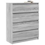 Aparador Sonoma gris 80x35x99 cm madera de ingeniería by , Sideboards - Ref: Foro24-3328485, Price: 132,23 €, Discount: %