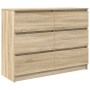 Aparador de madera contrachapada roble sonoma 100x35x76 cm by , Sideboards - Ref: Foro24-3328500, Price: 138,18 €, Discount: %