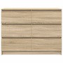 Aparador de madera contrachapada roble sonoma 100x35x76 cm by , Sideboards - Ref: Foro24-3328500, Price: 138,18 €, Discount: %