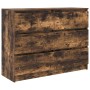 Aparador madera contrachapada color roble ahumado 100x35x76 cm von , Sideboards - Ref: Foro24-3328502, Preis: 138,18 €, Rabat...
