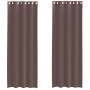 Cortinas de gasa con ojales 2 uds marrón 140x260 cm von , Vorhänge und Gardinen - Ref: Foro24-4102069, Preis: 15,55 €, Rabatt: %