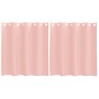 Cortinas de gasa con ojales 2 uds rosa 140x140 cm von , Vorhänge und Gardinen - Ref: Foro24-4102095, Preis: 13,67 €, Rabatt: %