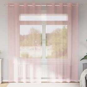 Cortinas de gasa con ojales 2 uds rosa 140x225 cm von , Vorhänge und Gardinen - Ref: Foro24-4102097, Preis: 14,79 €, Rabatt: %