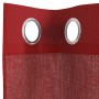Cortinas de gasa con ojales 2 uds rojo vino von , Vorhänge und Gardinen - Ref: Foro24-4102159, Preis: 15,29 €, Rabatt: %