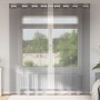 Cortinas de gasa con ojales 2 uds marrón claro de , Cortinas y visillos - Ref: Foro24-4102127, Precio: 12,12 €