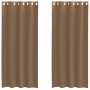 Cortinas de gasa con ojales 2 uds marrón claro by , Curtains and curtains - Ref: Foro24-4102127, Price: 13,84 €, Discount: %