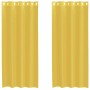 Cortinas de gasa con ojales 2 uds amarillo von , Vorhänge und Gardinen - Ref: Foro24-4102133, Preis: 14,79 €, Rabatt: %