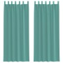 Cortinas de gasa con bolsillos para varillas 2 uds. turquesa von , Vorhänge und Gardinen - Ref: Foro24-4102240, Preis: 15,00 ...