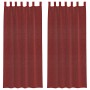 Cortinas de gasa con bolsillos para varillas 2 uds. rojo vino by , Curtains and curtains - Ref: Foro24-4102249, Price: 12,03 ...
