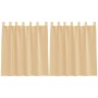Cortinas de gasa con bolsillos para varillas 2 uds. arena von , Vorhänge und Gardinen - Ref: Foro24-4102216, Preis: 12,79 €, ...