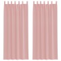 Cortinas de gasa con bolsillos para varillas 2 uds. rosa von , Vorhänge und Gardinen - Ref: Foro24-4102200, Preis: 14,97 €, R...