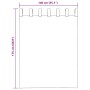 Cortinas de gasa con bolsillos para varillas 2 uds. blanco von , Vorhänge und Gardinen - Ref: Foro24-4102242, Preis: 12,77 €,...