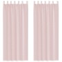 Cortinas de gasa con bolsillos para varillas 2 uds. rosa claro von , Vorhänge und Gardinen - Ref: Foro24-4102190, Preis: 15,2...