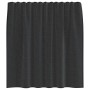 Cortinas de gasa con trabillas 2 uds. negro de , Cortinas y visillos - Ref: Foro24-4102256, Precio: 14,05 €, Descuento: %