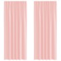 Cortinas de gasa con trabillas 2 uds rosa 140x245 cm von , Vorhänge und Gardinen - Ref: Foro24-4102289, Preis: 14,90 €, Rabat...