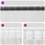 Cortinas de gasa con trabillas 2 uds rosa 140x245 cm von , Vorhänge und Gardinen - Ref: Foro24-4102289, Preis: 14,90 €, Rabat...