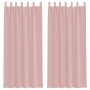 Cortinas de gasa con bolsillos para varillas 2 uds. rosa von , Vorhänge und Gardinen - Ref: Foro24-4102199, Preis: 14,63 €, R...