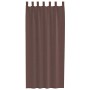 Cortinas de gasa con bolsillos para varillas 2 uds. marrón von , Vorhänge und Gardinen - Ref: Foro24-4102173, Preis: 13,12 €,...