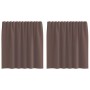 Cortinas de gasa con trabillas 2 uds. marrón von , Vorhänge und Gardinen - Ref: Foro24-4102261, Preis: 12,63 €, Rabatt: %