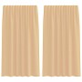 Cortinas de gasa con trabillas 2 uds arena 140x175 cm von , Vorhänge und Gardinen - Ref: Foro24-4102307, Preis: 13,58 €, Raba...