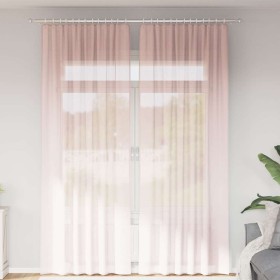 Cortinas de gasa con trabillas 2 uds rosa claro 140x260 cm von , Vorhänge und Gardinen - Ref: Foro24-4102280, Preis: 15,49 €,...