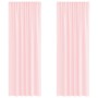 Cortinas de gasa con trabillas 2 uds rosa claro 140x260 cm von , Vorhänge und Gardinen - Ref: Foro24-4102280, Preis: 15,49 €,...