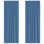 Cortinas de gasa con trabillas 2 uds azul real 140x260 cm von , Vorhänge und Gardinen - Ref: Foro24-4102305, Preis: 15,26 €, ...